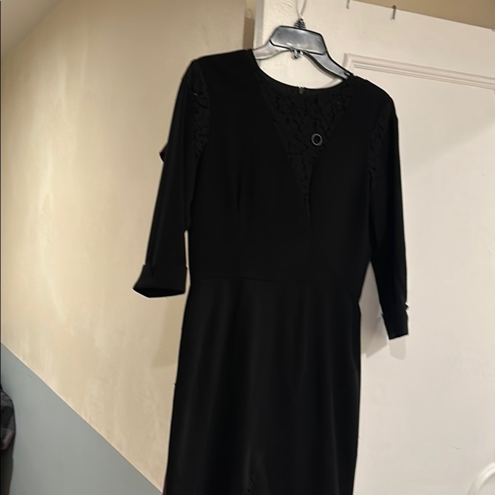 black column dress